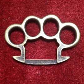 Old Gold Knuckle Duster BUCKLE