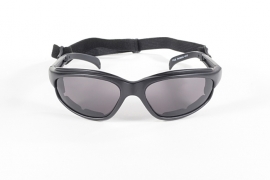 KICKSTART by KD's  - FREEDOM - Wrap-Style Padded Sunglasses - Smoke