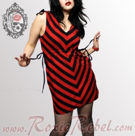 Vixxsin - Red/Black Mirror Dress (open back) - Poizen Industries