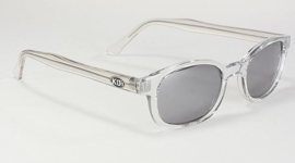 Original X-KD's - Larger Sunglasses - CHILL X - Clear Frame & Silver Mirror Lens