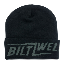 Biltwell Beanie - Black Lightning Script