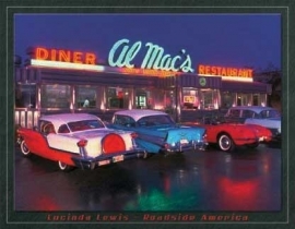 Large Metal Plate - Lucinda Lewis - Roadside America - Diner Al Mac's Restaurant