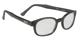 Original X-KD's - Larger Design Sunglasses - Matte Black Frame & CLEAR Lens