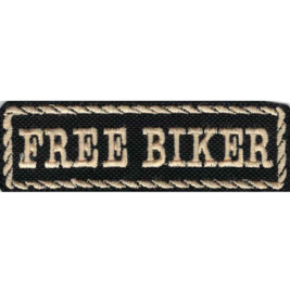 Golden PATCH - Flash / Stick with rope design - FREE BIKER