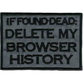 PATCH -If found dead : DELETE MY BROWSER HISTORY