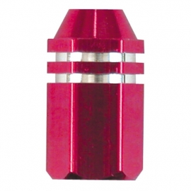 TrikTopz - Valve Caps - Pink Alloy Twotone Hex Straight