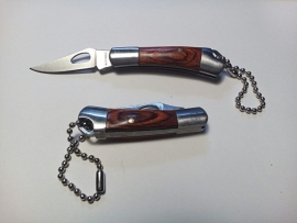 Metal Keychain - KNIFE with Trailing Point Blade