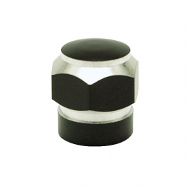 TrikTopz - Valve Caps - Black Alloy Twotone Hex