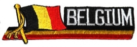 053 - PATCH - Belgian Waving Flag - BELGIUM - Belgique - België