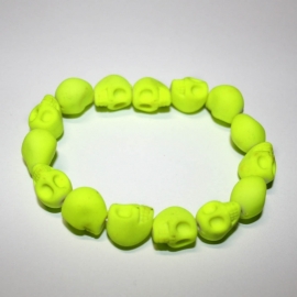 Playful Skull bracelet (reflective? yellow)