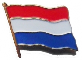 P111 - PIN - Dutch Waving Flag - Holland - Netherlands - Nederland