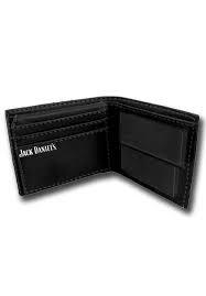 Jack Daniel's - Bifold Wallet - Black Leather - Small Logo
