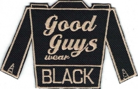 318 - GOLDEN PATCH - Biker Vest Style - Good Guys Wear Black