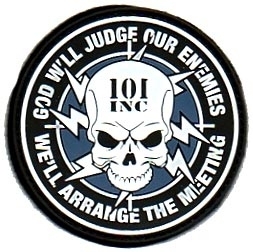 038 - VELCRO/PVC PATCH - God Will Judge Our Enemies, We`ll Arrange The Meeting