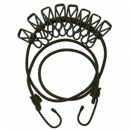 Clothing Line - Wash - Elastic - Hooks and Clamps