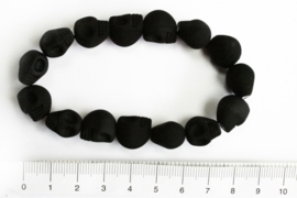 Playful Skull bracelet (soft black)