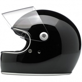 Biltwell INC - Gringo 'S' Full Face Helmet with Visor - DOT [Glossy Black]