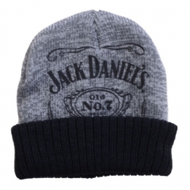 Jack Daniel's - Beanie - Grey & Black - Original Big Logo