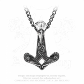 Alchemy England - Raven Hammer - Odin & Thor - Pendant & Chain