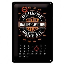Harley-Davidson - Metal Plate / Tin Sign - Logo Calendar