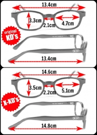 Original X-KD's - Larger Sunglasses - Silver Mirror
