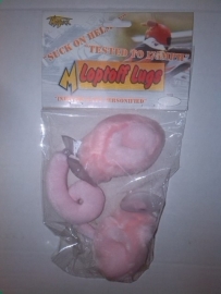 Pink Pig Ears & curly tail (for your motorcycle helmet)