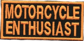 079 - PATCH - Orange - Motorcycle Enthusiast 