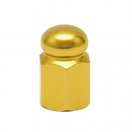 TrikTopz - Valve Caps - Golden Alloy Hex Domed