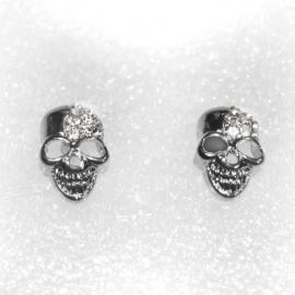 Silver Skull earstuds