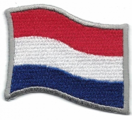 236 - SILVER PATCH - The Netherlands - Holland - Nederland - Waving Flag