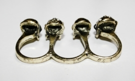 3-Fingerring with Skulls (gold)