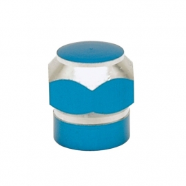 TrikTopz - Valve Caps - Blue Alloy Twotone Hex