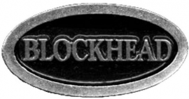 P185 - PIN - Metal Badge - Blockhead