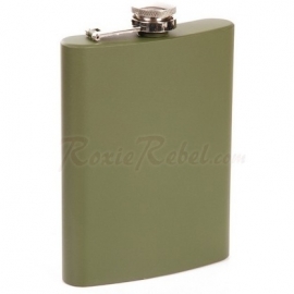 FLASK - Stainless Steel Hipflask - 8 oz / approx. 236ml
