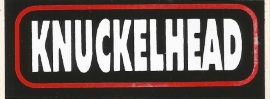 Knucklehead - DECAL - STICKER
