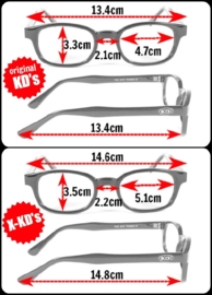 Original X-KD's - Larger Sunglasses - Silver Mirror