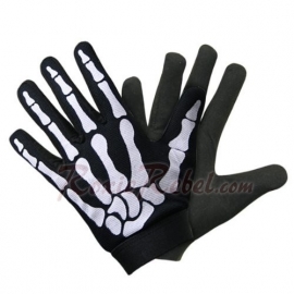 white Skeleton Mechanic gloves