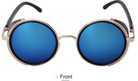 Rebel Sunglasses - Steampunk - Blue - 'Arctic'