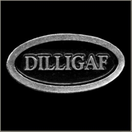 P206 -PIN - Metal Badge - DILLIGAF - Does It Look Like I Give A Fuck (oval)