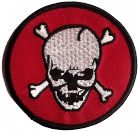 017 - PATCH - ROUND - Skull With Bones