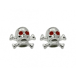 Valve Caps - Chrome Skulls and Bones