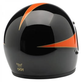 Biltwell INC - Gringo Full Face Helmet - DOT - Le Scallop [Black & Orange]