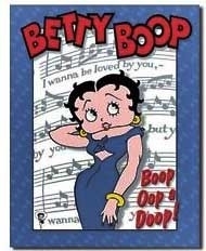 Betty Boop - Large Metal Plate / Tin Sign - Boop Oop a Doop!