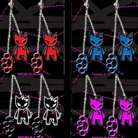 Kitty & KnuckleDuster earrings