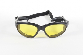 KICKSTART by KD's - FREEDOM - Wrap-Style Padded Sunglasses - Yellow