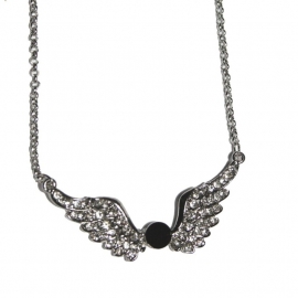 Winged Black Stone necklace
