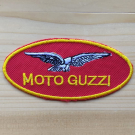 OVAL PATCH - MOTO GUZZI - RED