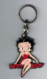 Metal Keychain - Betty Boop - Red Dress