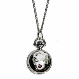Necklace with Marilyn Monroe-clock