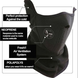Face Mask - Neoprene - Fleece - Air Ventilation System
